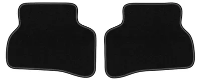 Imagen del producto de Alfombrillas traseras de moqueta para Hyundai Accent I (X-3) 1994-2000 (sedán) – 2 piezas, negras, a medida – Wielganizator LUX