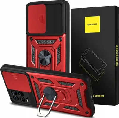 Obrázek produktu pro Pouzdro na telefon SPACECASE Camring pro Realme 8/8 Pro Červená