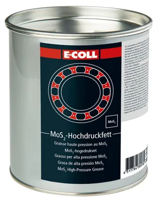 Produktbild von E-COLL MoS2-Hochdruck-Haftfett 1kg schwarz/grau