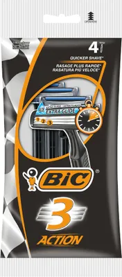 Produktbild von BIC Einwegrasierer 3 Action für Männer 4er Pack