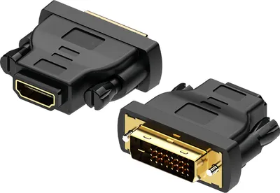 Produktbild von HDMI auf DVI Adapter - Bidirektional – Stecker DVI-D Dual Link auf HDMI 2 Stück