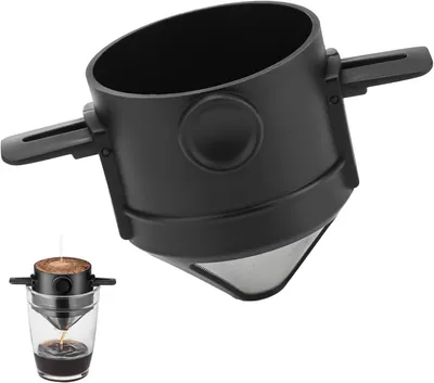Tragbarer Pour-Over-Kaffeefilter, klappbar, 1 Stück