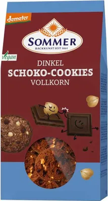 Produktbild von Sommer & Co. Demeter Dinkel Schoko Cookies, vegan (2 x 150 gr)