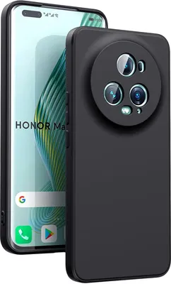 Produktbild von Conie TPU Schutzhülle für Honor Magic 5 Pro Tasche Case Cover Bumper Silikon Hülle in Schwarz matt