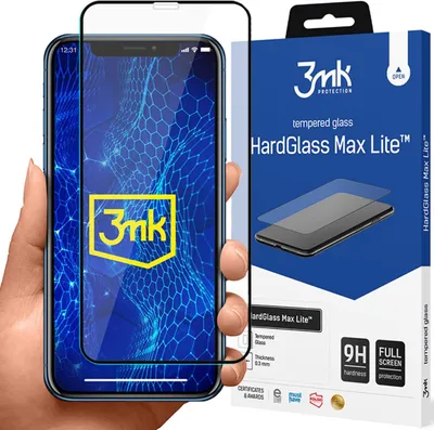 Immagine prodotto di 3mk HardGlass Max Lite - Vetro Protettivo per iPhone XR - Massima Protezione KP21054