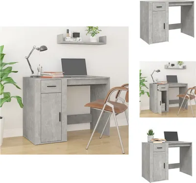 Produktbild von vidaXL Schreibtisch Betongrau 100x49x75 cm Holzwerkstoff -  Schreibtische