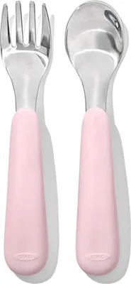 Produktbild von Oxo Tot Gabel & Löffel - Blossom | Babybesteck