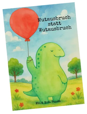 Produktbild von Mr. & Mrs. Panda Postkarte Schildkröte Luftballon Design - Weiß - Geschenk, Ansichtskarten, Postkarten, Schildkröten, Motivation, Ansichtskarte, Grußkarte, Fotokarte