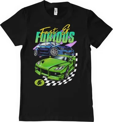 Produktbild von Fast & Furious Shining Cars T-Shirt - XX-Large - Black