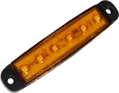 Produktbild von Begrenzungsleuchte - Ledson - 3.8" - 9.6cm - Super dünn - Amber - 12V-24V