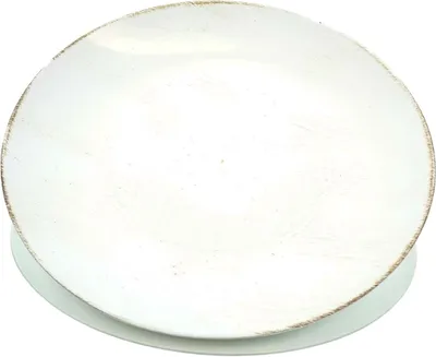 Produktbild von POSIWIO Deko - Teller Creme mit Braun rund Ø 40 cm - Kunststoff