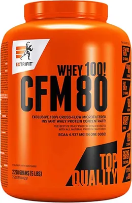 Obrázek produktu pro Extrifit CFM Instant Whey 80 2270 g čokoláda-kokos / Syrovátkové whey proteiny / Vynikající instantní CFM syrovátkový protein s lahodnou krémovou konzistencí