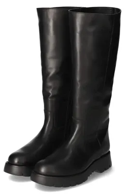 Image de Bottes d'hiver pour femmes Högl, en cuir lisse noir, taille 37,5