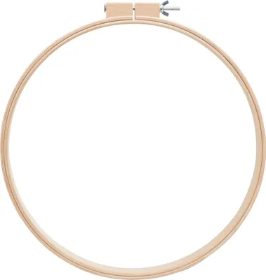 Produktbild von Quiltrahmen rund aus Buchenholz, 40 cm Ø, 24 mm Rahmenstärke, mit Verstellschraube