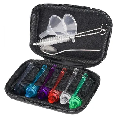 Produktbild von 6er Set Camping Gewürzbehälter Mini Gewürzflaschen mit Löffeldeckel für Camping Reise Outdoor