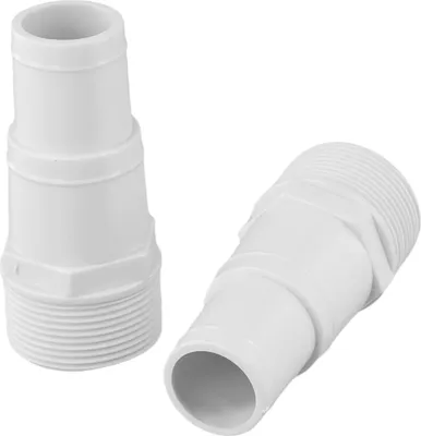 Produktbild von Poolschlauch-Adapter, 32 mm/38 mm, für oberirdische Poolpumpen, Filterabschäumer, Filteranschluss, kompatibel mit SPX1091Z7 SPX1091Z4, weißes PVC, 2 Stück