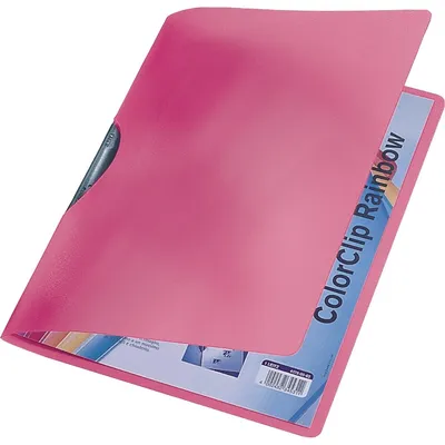 Produktbild von LEITZ Klemmhefter ColorClip Rainbow DIN A4 PP sortiert