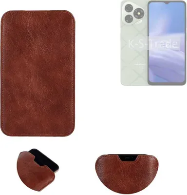 Produktbild von K-S-Trade Schutzhülle Handyhülle kompatibel mit Ulefone Note 19 Handytasche Kunstleder Sleeve in braun