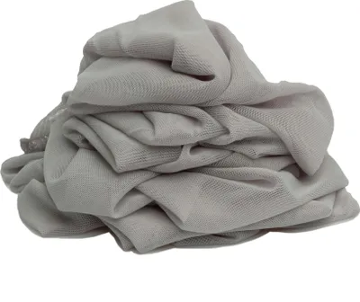 Obrázok produktu pre Obojstranná pružná sieťovina z tylu, svetlosivá, 50 x 150 cm