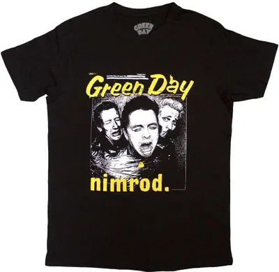 Immagine prodotto di Green Day - Maglietta "Yellow Pick - Nimrod" per uomo/donna Unisex RO12048 (L) (Nero)