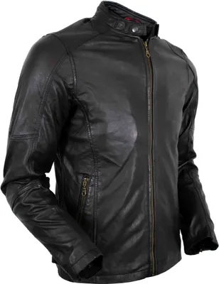 Produktbild von Leichte Herren Lamm Nappa Lederjacke Taillierte Passform Slim Fit Bikerjacke (4XL)