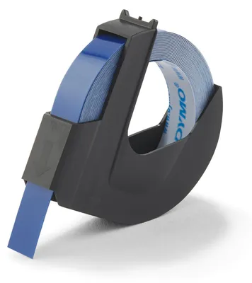 Produktbild von Dymo 3D Prägeband 9 mm x 3 m Plastik glänzend blau