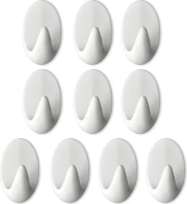 Produktbild von INF 10er-Pack selbstklebende Wandhaken S