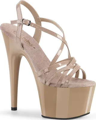 Produktbild von ADORE-713 Damen Sandale von Pleaser, Nude EU 35, US 5