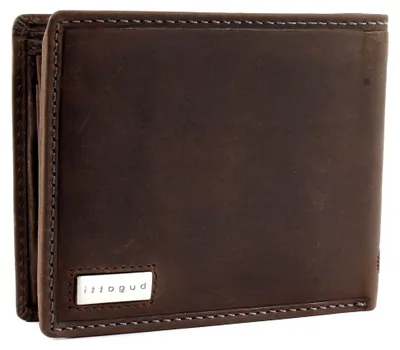 Produktbild von Hunter RFID Coin Wallet with Flap Metal Logo 8CC Brown