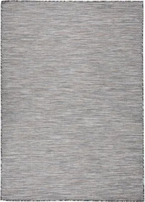 Produktbild von The Living Store Outdoor-Teppich Flachgewebe 200x280 cm Braun und Blau