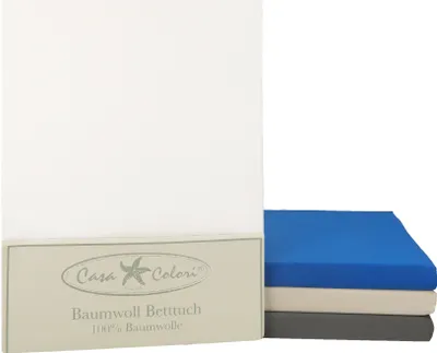 Produktbild von Betz Betttuch Bettlaken 100%Baumwolle Größe 150 x 250 cm Farbe - weiß
