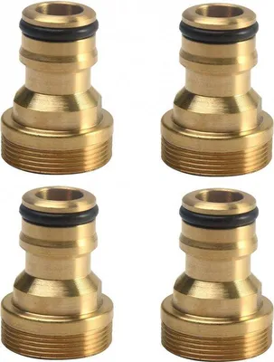 Image de Kit d'adaptateurs pour tuyau d'arrosage, 4 pièces, filetage M22/M24