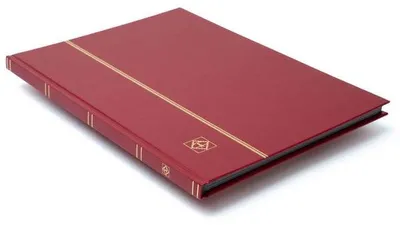 Produktbild von Einsteckbuch BASIC, DIN A4, 16 schwarze Seiten, unwattierter Einband, rot