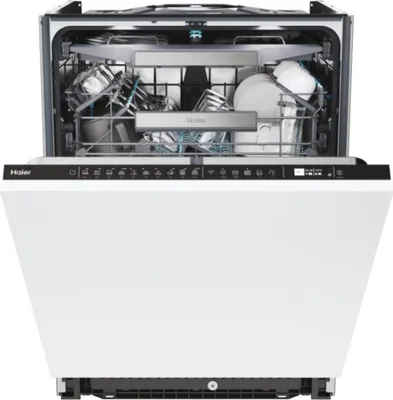 Obrázek produktu pro Haier XI 4A4M4PB, Plně vestavěné, Plná velikost (60 cm), Černá, Dotyk, 3 košík/košíky, Zásuvka
