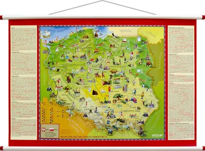 Produktbild von Mapa ścienna Polska Młodego Odkrywcy