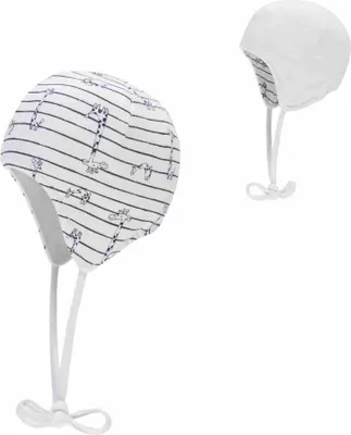 Immagine prodotto di Cappello reversibile Döll per neonati - bianco con motivo a righe