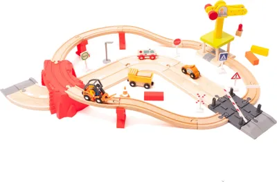 Produktbild von Aga4Kids Holz-Eisenbahnset 32 Teile DS5643
