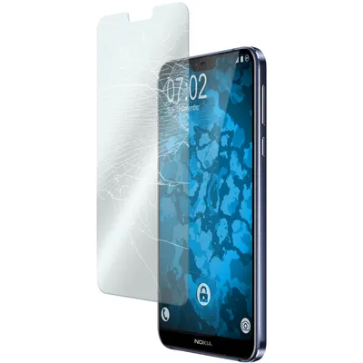 Produktbild von 1er-Pack PhoneNatic Glas-Folie klar  kompatibel mit  Nokia 7.1 - Panzerglas für Nokia 7.1