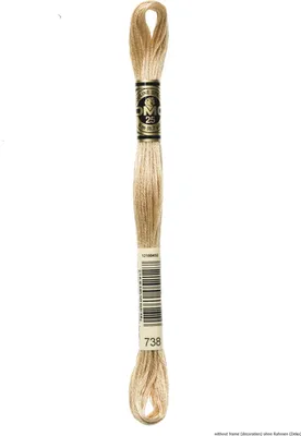 Produktbild von DMC Stickgarn Mouline Special 117MC -738, 6-fädig, 8m