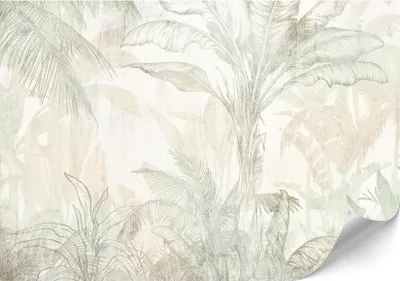 Produktbild von LUMASOUL Fototapete 500x350 cm, Vliestapete Blätter Motiv, Hochwertige Bildtapete Einfach zu Montieren, Premium