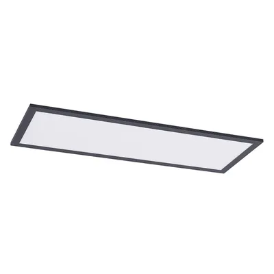 Produktbild von Lindby LED-Panel Nelios, 80 x 30 cm, CCT, schwarz, Metall