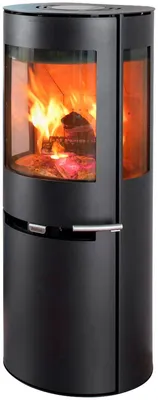 Produktbild von Kamin 9-5, Heizvolumen: 334 m³, mit Holzschale, schwarz, 6 kW, Höhe: 120 cm