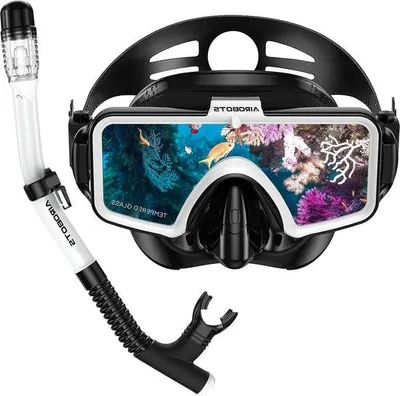 Immagine prodotto di Set da snorkeling per adulti, 30 m, bianco