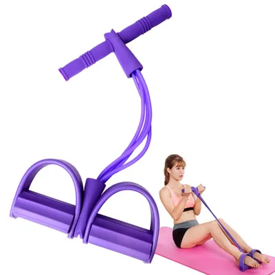 Immagine prodotto di Feezi corda elastica con pedale per esercizi addominali a casa, yoga, fitness