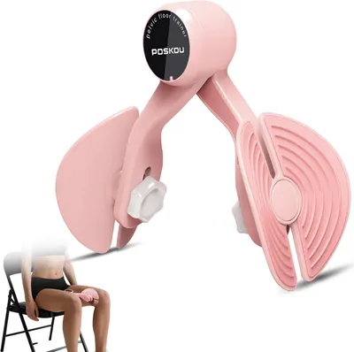 Image de Appareil d'entraînement multifonctionnel pour les cuisses et le plancher pelvien, robuste, de couleur rose