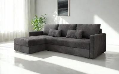 Produktbild von FurMeb24 ECKSOFA mit Schlaffunktion und bettkasten ROMA L 226 cm × 138 cm × 85 cm Stoff POSO 55