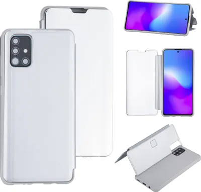 Produktbild von Uniq accessory Samsung Galaxy A71 Silver Book type case - Hard plastic