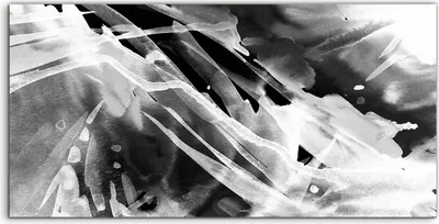 Produktbild von Coloray Acrylbild 140x70  Wandbild Acrylbilder Schwarz Weiß Aquarell Abstraktion