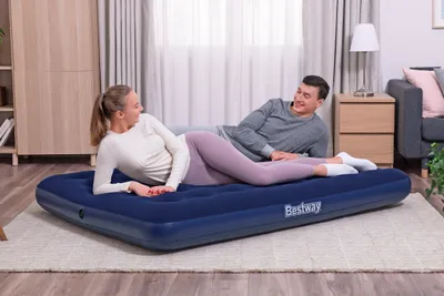 Image de Bestway 191 x 137 x 22 cm Lit gonflable double avec surface de couchage SOFT TOP (67002)