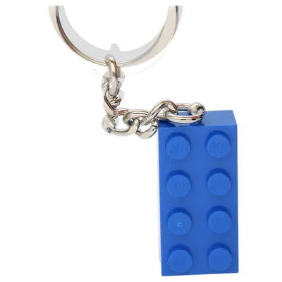 Produktbild von LEGO Iconic Stein Schlüsselanhänger in Blau - 850152, Schlüsselkette, Blau, Rechteck, 6 Jahr(e)